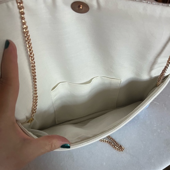 Beaded Clutch with Blue Stripes - Picture 3 of 3